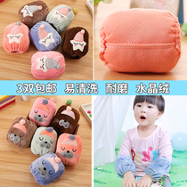 Childrens small sleeves Cartoon Cute Princess Baby Plush Cuff sleeve for men and women Baby autumn and winter children Sleevy sleeves
