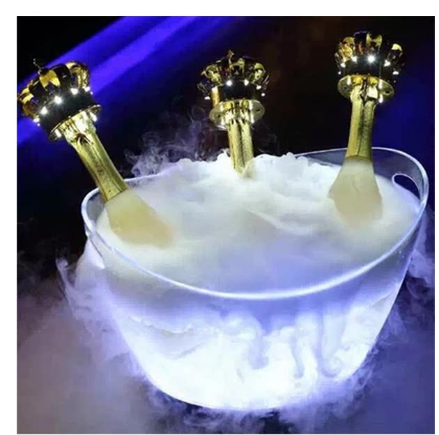 Yuanbao large ice bucket champagne bucket wine bucket transparent wine ice bucket plastic beer bucket foreign wine bucket 10L