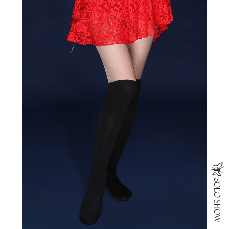 Magnificent solo spring and summer style belly dance with kneecap kneecap covered with stockings cover with long version of fine combed cotton belly leather dancing stockings