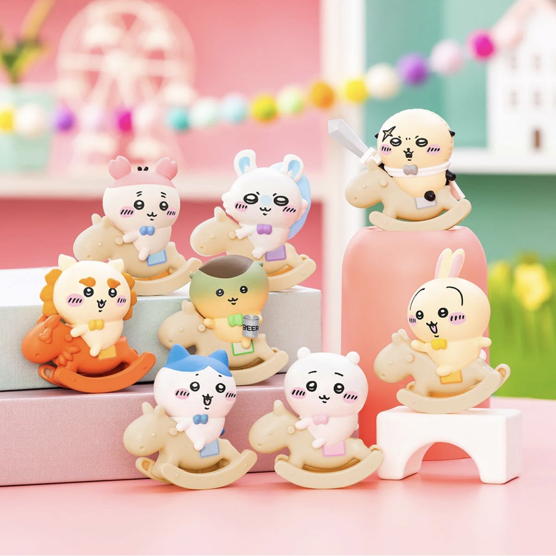 【Domestic Stock】 Chiikawa Japanese Version Gpsbox Rocking Horse Series Box Egg Figurine
