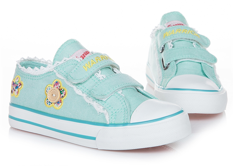 Chaussures de tennis enfants en toile WARRIOR brodé pour printemps - semelle caoutchouc - Ref 1035754 Image 31