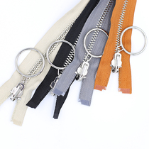 Double Face 8 copper zipper gray 80cm platinum long coat coat jacket circle zipper suit