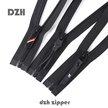 No. 5 Positive Dress Nylon Zipper Accessories Child Clothing Cotton Clothing Jacket Personality Spring Autumn Small Jacket Long Down Clothing Pull Lock