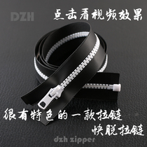 New product 5 Number of personality Fast opening resin opening waterproof zip tracksuit Assault Jacket Fire Jacket Pull Lock