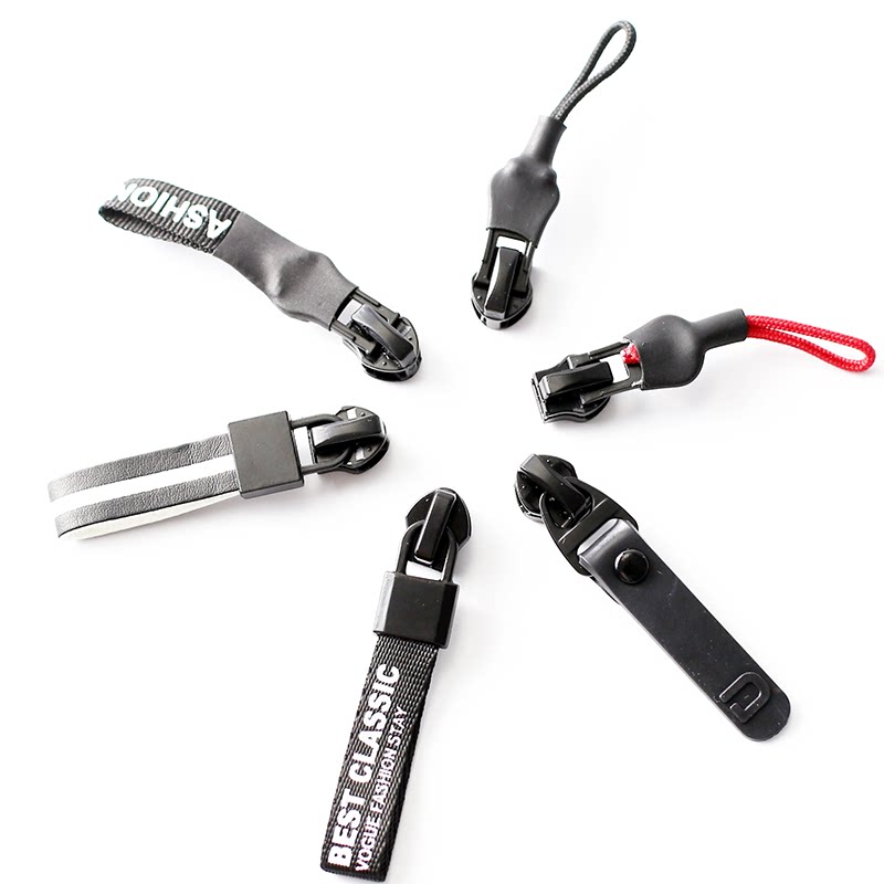 Black 5 Number 7 Nylon Anti-clothing Clothing Waterproof Pull Chain Head With Reclusive Lalock Scalp Clothing Accessories Home