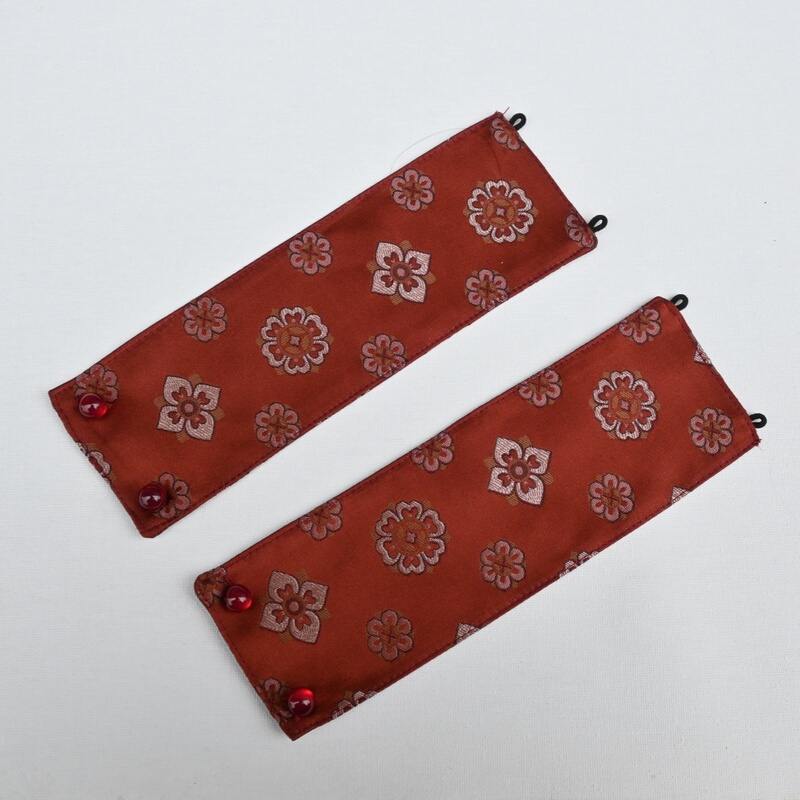 Men's and Women's Sleeve Cuffs, Hanfu Wristbands, Woven Gold Jacquard Wrist Straps, Portable, Versatile, Ancient Style, Suitable for Sweatshirts and Shirts