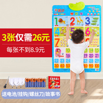 Childrens sound wall chart early education sound wall chart Baby look at the picture literacy Pinyin literacy enlightenment early education wall sticker full set