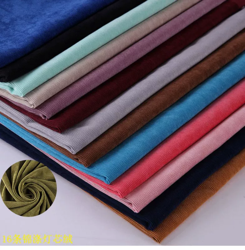 Handmade DIY Jindi Corduroy Quần áo vải cashmere Quần vải Sofa Vải đen 16 Corduroy - Vải vải tự làm