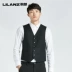 Lilanz Lilang 19 năm mới vest vest nam phần len nam mặc vest ngoài 18QMJ1011S - Dệt kim Vest Dệt kim Vest