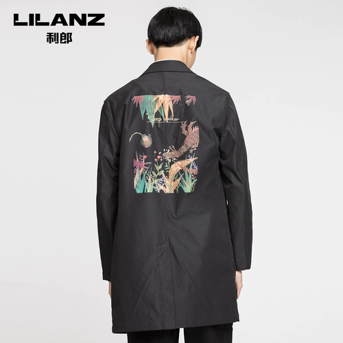 Длинный трендовый плащ для мальчиков, мультяшная куртка