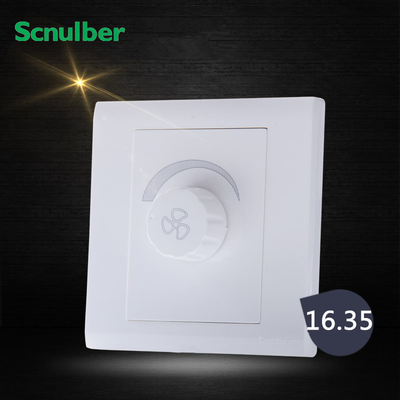 Concealed Ceiling Fan Speed Regulator Endless Variable Speed Electric Fan Knob Throttle Switch Socket Wall 220v Speed Regulator