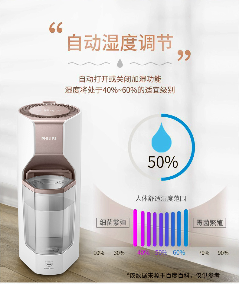 Máy tạo độ ẩm Philips phòng ngủ yên tĩnh HU4905 công suất lớn cho bà bầu mang thai không có máy tạo độ ẩm không khí - Máy giữ ẩm ếch phun hơi nước