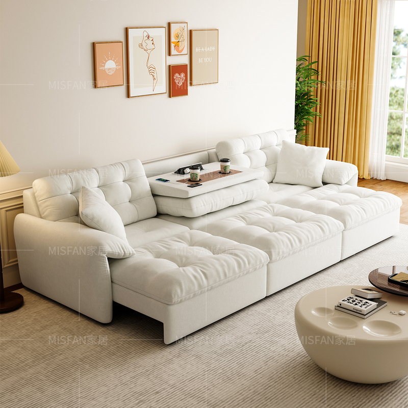 Removable and Washable Electric Sofa, Multifunctional Cat Scratching Fabric, Cloud-Like, Can Recline, Sleep, and Be Converted into a Bed, Suitable for Various Sized Living Rooms