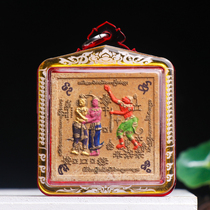 Thai amulet LP Le 2556 Monkey God Qianjun hand-painted necklace pendant