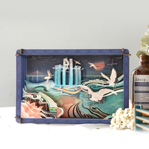 Qingchuan to the fog all search for the Shenzhiu Chongqing Solid Painter City Souvenir Companion Gift for Childrens Gift