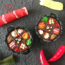 Mountain City Courtesy of Nice Hot Pot Three-dimensional Fridge Sticker Jiugong Chongqing Original Escort Gift Tourist Souvenirs