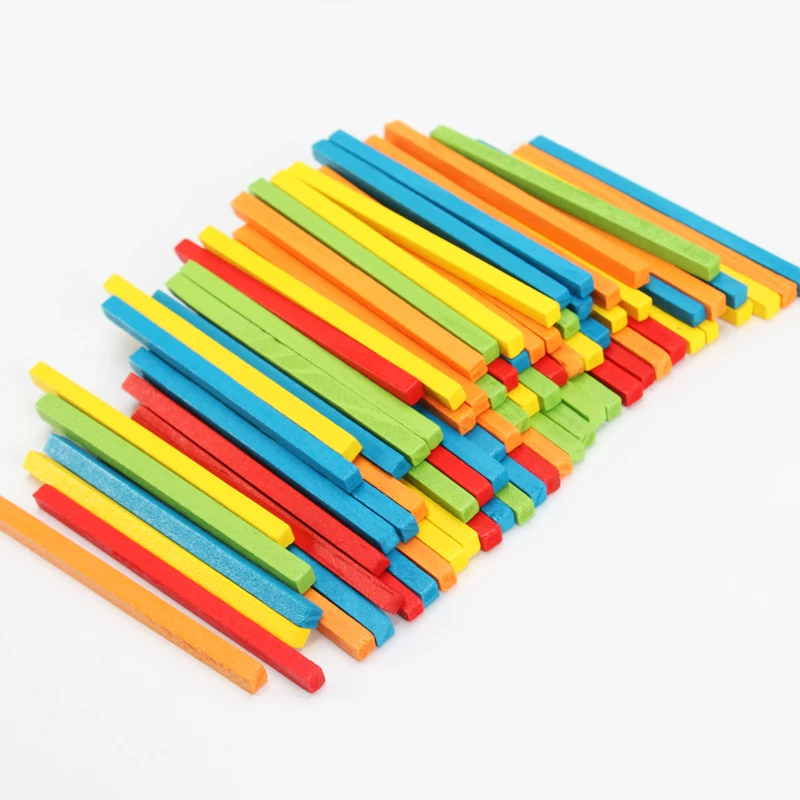 Square children's counting sticks for teaching maths, teaching aids for students, addition and subtraction