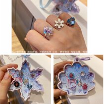 Export Japanese girl ice ring ring Princess children mermaid cartoon Childrens Day gift box birthday gift
