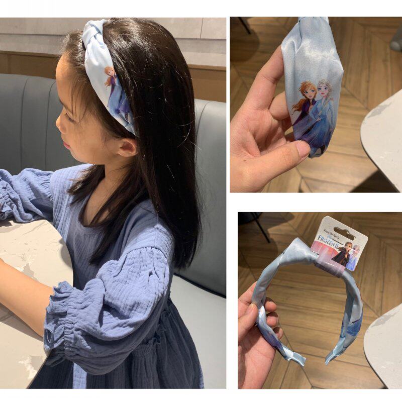 Day-Sino girl wide-side princess hoop ice and snow-edge hair cut children's hair decoration of children's day girl's day gift