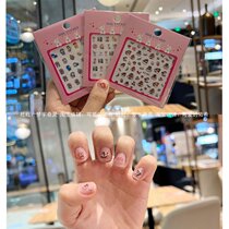 Foreign trade cute cartoon children ice and snow chic rim princess nails stickers for girlshearts girls hearts girl stickers that tear up