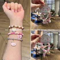 Outlet Japan Cartoon Unicorn Butterfly Knot Pentagonal Star Bracelet Beads Girl girl Jewelry Products Children Birthday