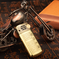 (Zhu Rong) Zorro Z550 retro windproof kerosene lighter pure copper movement carved wood shell processing customization