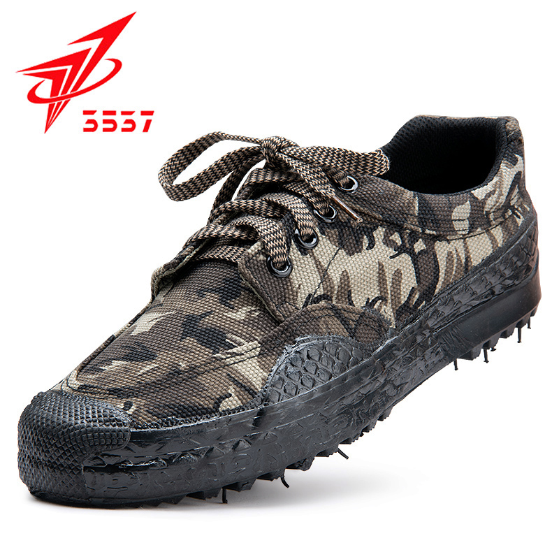 3537 Emancipation Shoes Military Training Canvas Rubber Shoes Non-slip Wear and wear worksite Raubao Combat Training Shoe Men's outdoor sails shoes