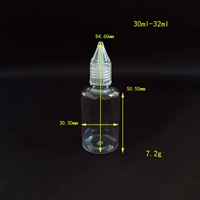 Прозрачные цветные колпачки по 30 мл, 20 шт.