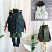 Lai Fulai 2018 mùa đông mới bé trai và bé gái phiên bản Hàn Quốc của áo vest có mũ cotton trẻ em lớn vest vest thủy triều 2553 - Áo ghi lê