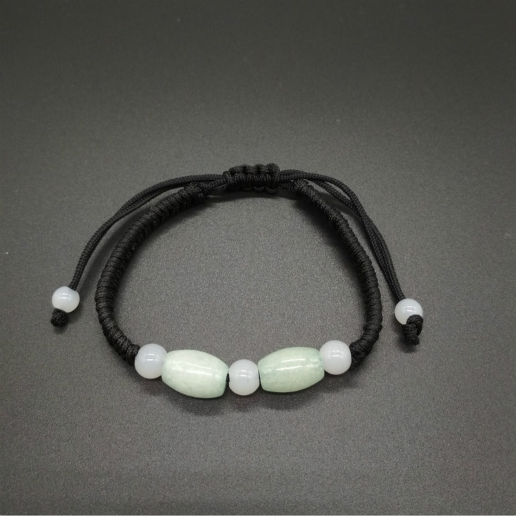Ngọc bích tự nhiên ngọc cà phê dây đeo tay nữ vận chuyển trung chuyển an toàn trong năm nay dệt trang sức vòng tay tinh lâm