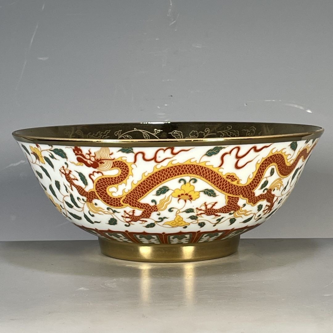 明時代　成化年製　斗彩橘皮釉　平底茶碗　碗 陶磁器 時代物 骨董品 O1CN01BTFNo51N2XxpaLken_!!
