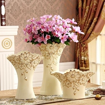 Ceramic vase white small fresh dried flowers gypsophila flower arrangement modern hydroponic living room European ornaments home decoration