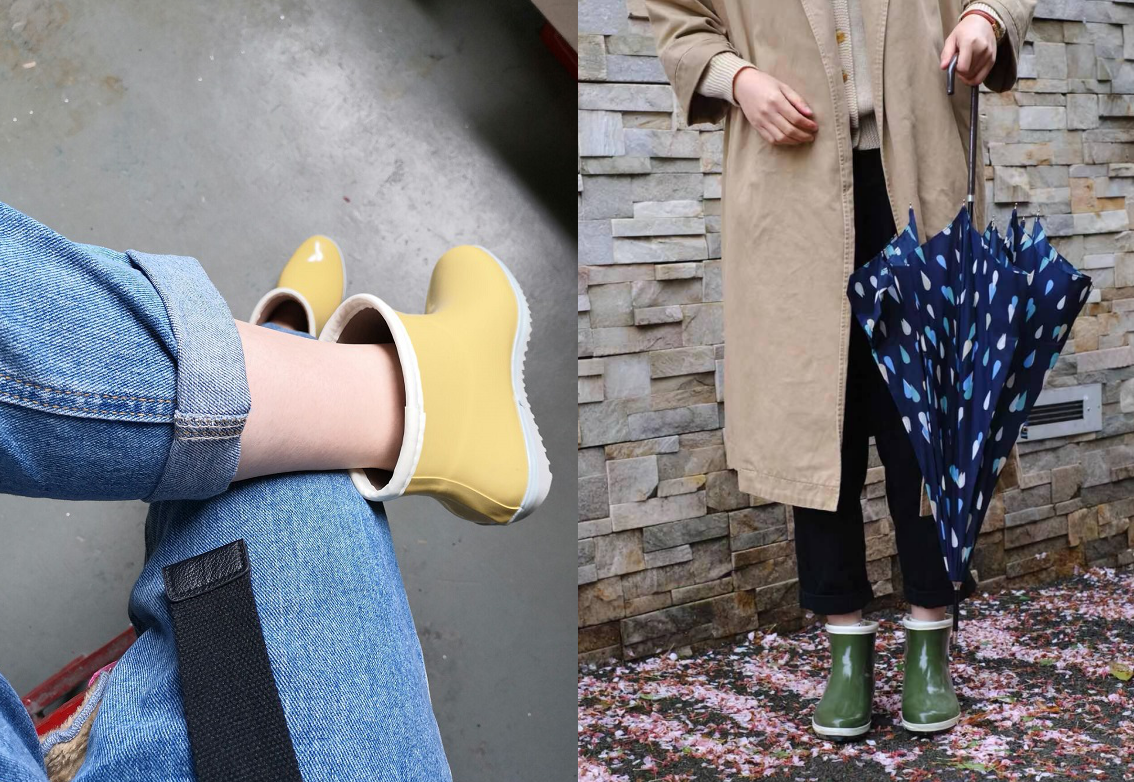 Japanese comfortable all-match rare ladies short top thin inner rubber waterproof rain boots Japanese century-old enterprise original single