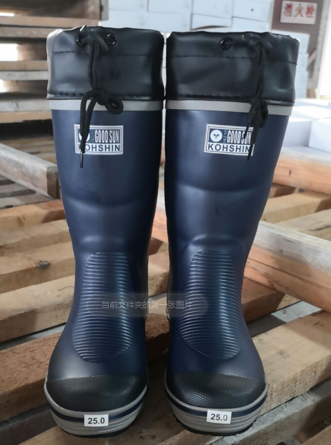 5707 Japan's annual men's winter sponge warm rubber rain boots original single quality with non-slip buckle