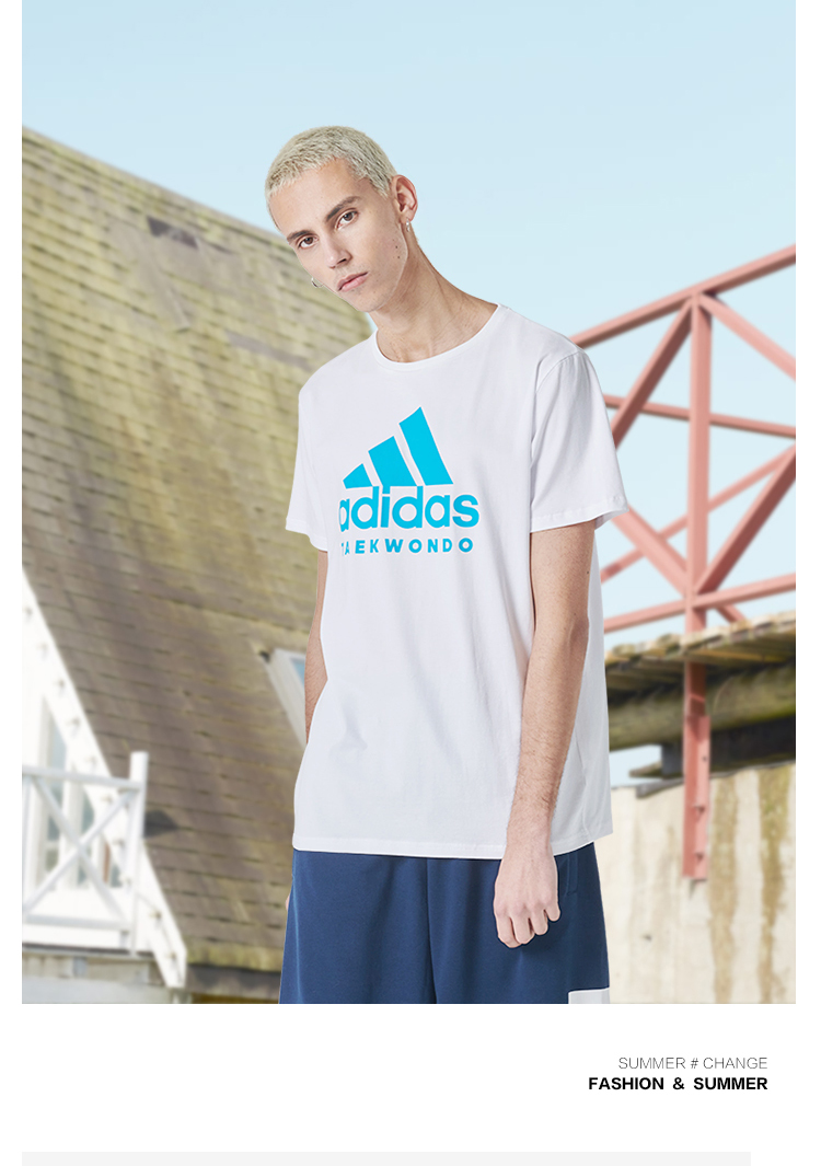 Adidas Adidas mùa xuân mới tay ngắn nam thể thao và áo thun giải trí chạy - Áo phông thể thao áo tank top nam