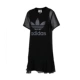 Adidas clover váy nữ 2019 thu đông cổ tròn thoáng khí dài tay ngắn thể thao quần adidas nữ