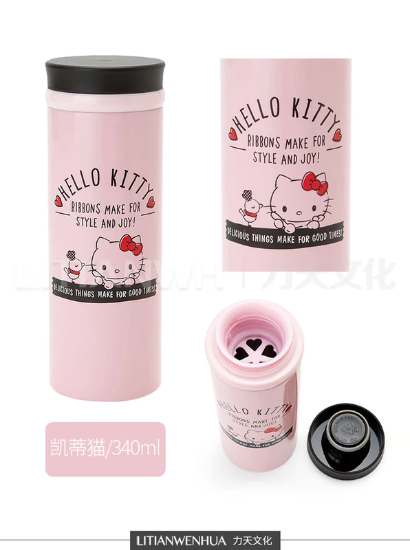 Giới hạn Nhật Bản Sanrio Sanrio Katy Cat Melody Winter Cốc hút chân không Uống nước lạnh Cup