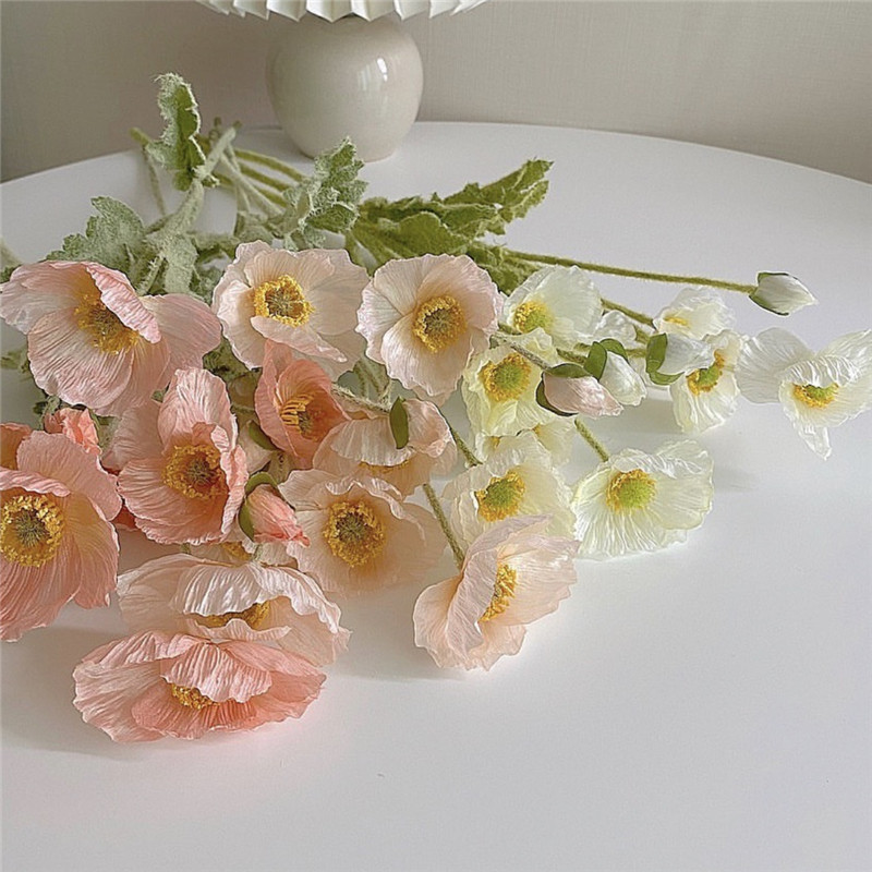 Корея Ins yu красота моделирование поддельный цветок цветок стекло ваза установите Надевать фон домой декоративный цветочная композиция украшение 