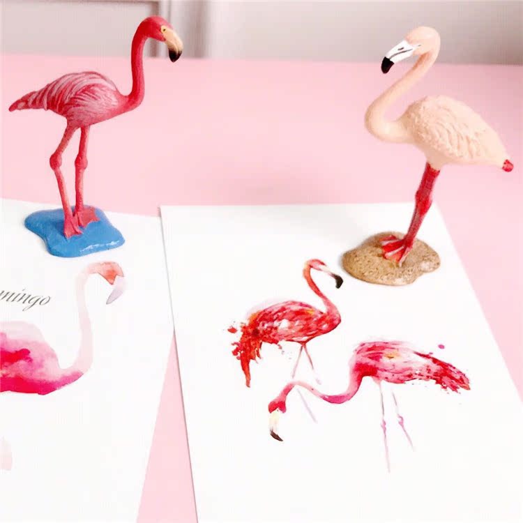 Ins Bắc Âu mini mô phỏng flamingo máy tính để bàn đồ trang trí nhỏ bánh sinh nhật trang trí Hàn Quốc chic ảnh đạo cụ