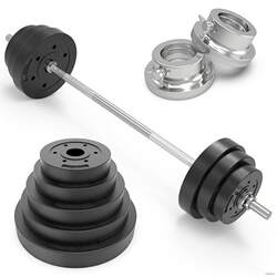 Barbell Men's Fitness Home-Use Dumbbell Dual-Use Combination Set Straight Bar Weightlifting Equipment Squat Bench Press for Women