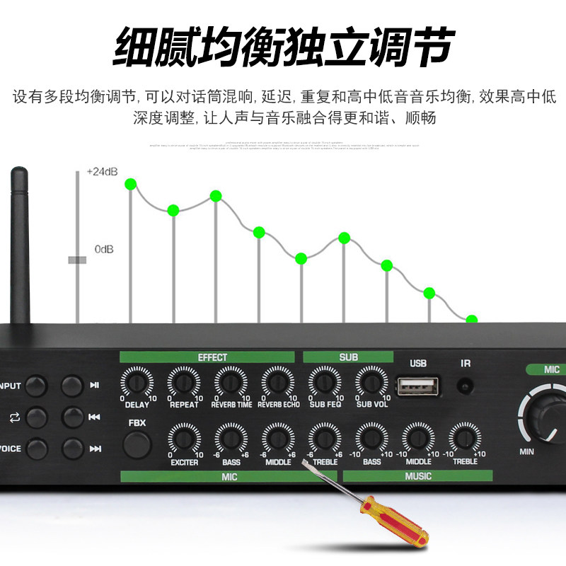 Yamaha Preamp Effector with Wireless Microphone All-In-One Anti-Howling Bluetooth Optical Fiber Coaxial USB Reverb