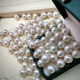 Натуральная белая подвеска из жемчуга ручной работы, кольцо, серьги