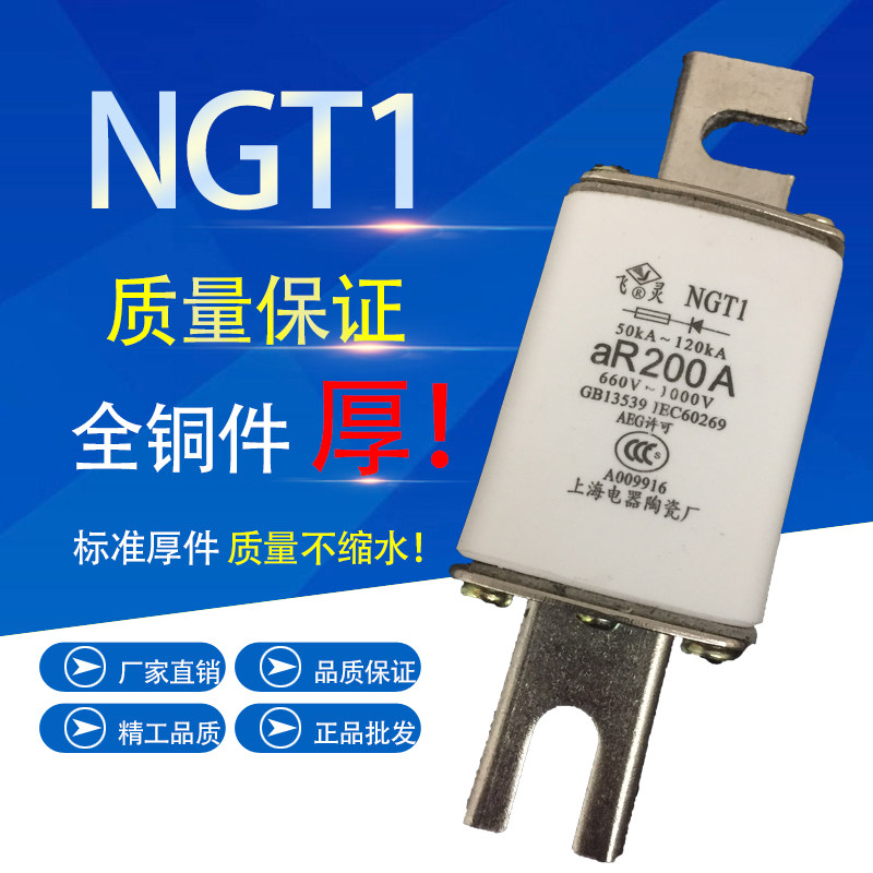 NGT1 ceramic fuse insurance core aR 125A 160A 200A 250A 250A fuse