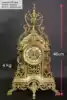 (Original French)1878 H RIONDET PURE brass antique mantel clock Western genuine collection