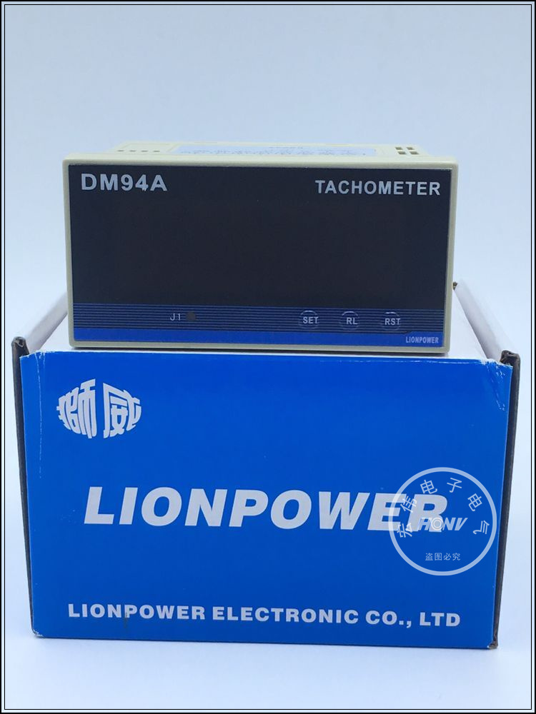 LIONPOWER DM94A Digital Display Pulse Signal Tachometer Line Speed Frequency Meter