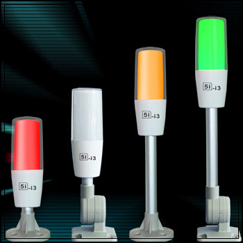 LED tri-color light 5I-I3 single-layer signal light 24V alarm indicator machine tool equipment work warning light folding
