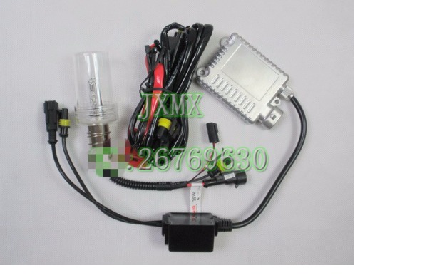 Xe máy HID xenon đèn 35W50W xa và gần đôi ánh sáng đá con lắc góc ánh sáng biển xanh sao siêu mỏng nhanh chóng bắt đầu dằn đèn pha xe máy wave alpha