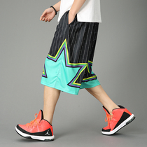 Beach pants six-point pants pants shorts men's casual pants trend plus fat plus size fat guy European hip hop
