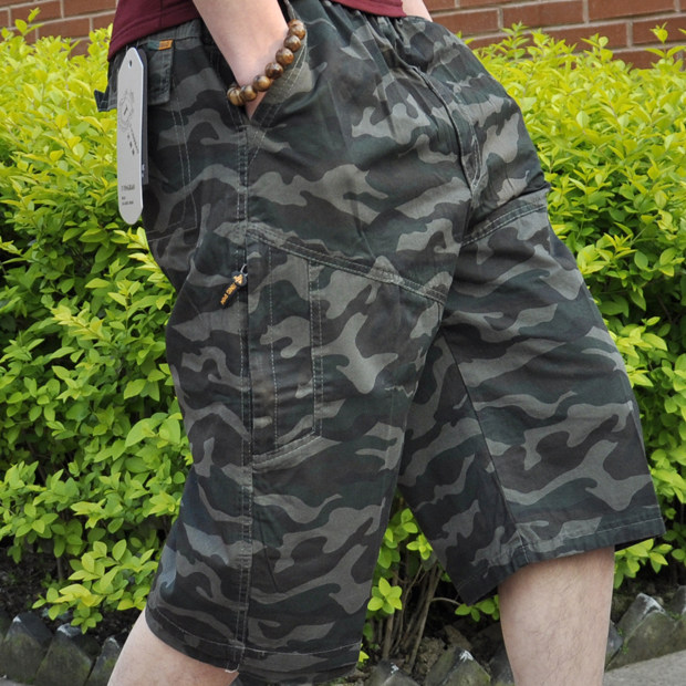 Summer Men's Clothing Seven Pants Men's Gats Plus Size 50% Pants Men Loose Pure Cotton Casual Workwear Shorts Sports Fats