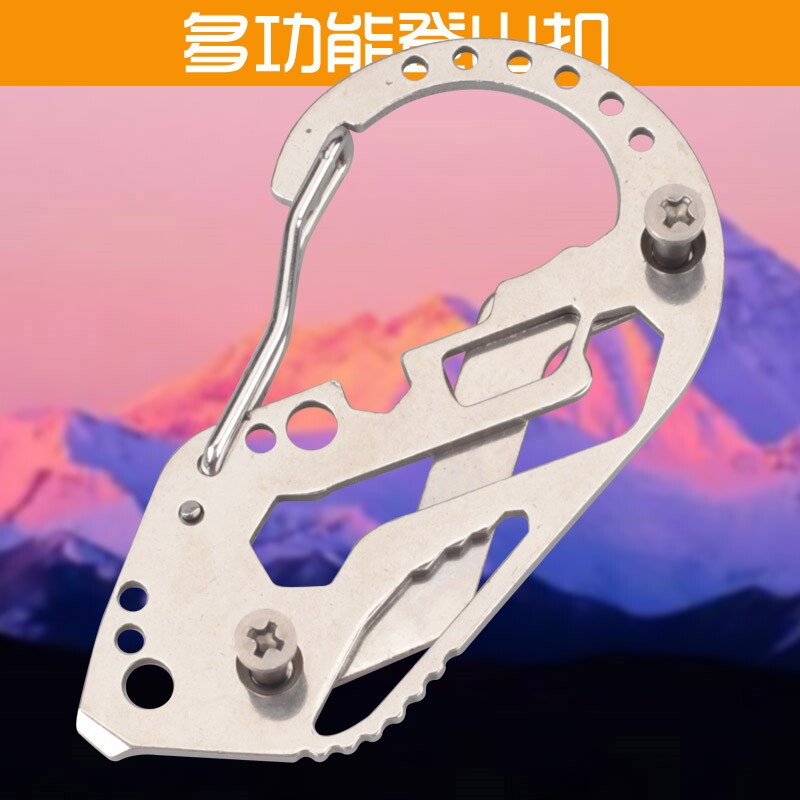 Pleasing eagle mountaineering buckle multifunction kettle opening ring key Shoulder Bag Mountaineering D Type Button Multi Color Camping Fast Hanging Safety